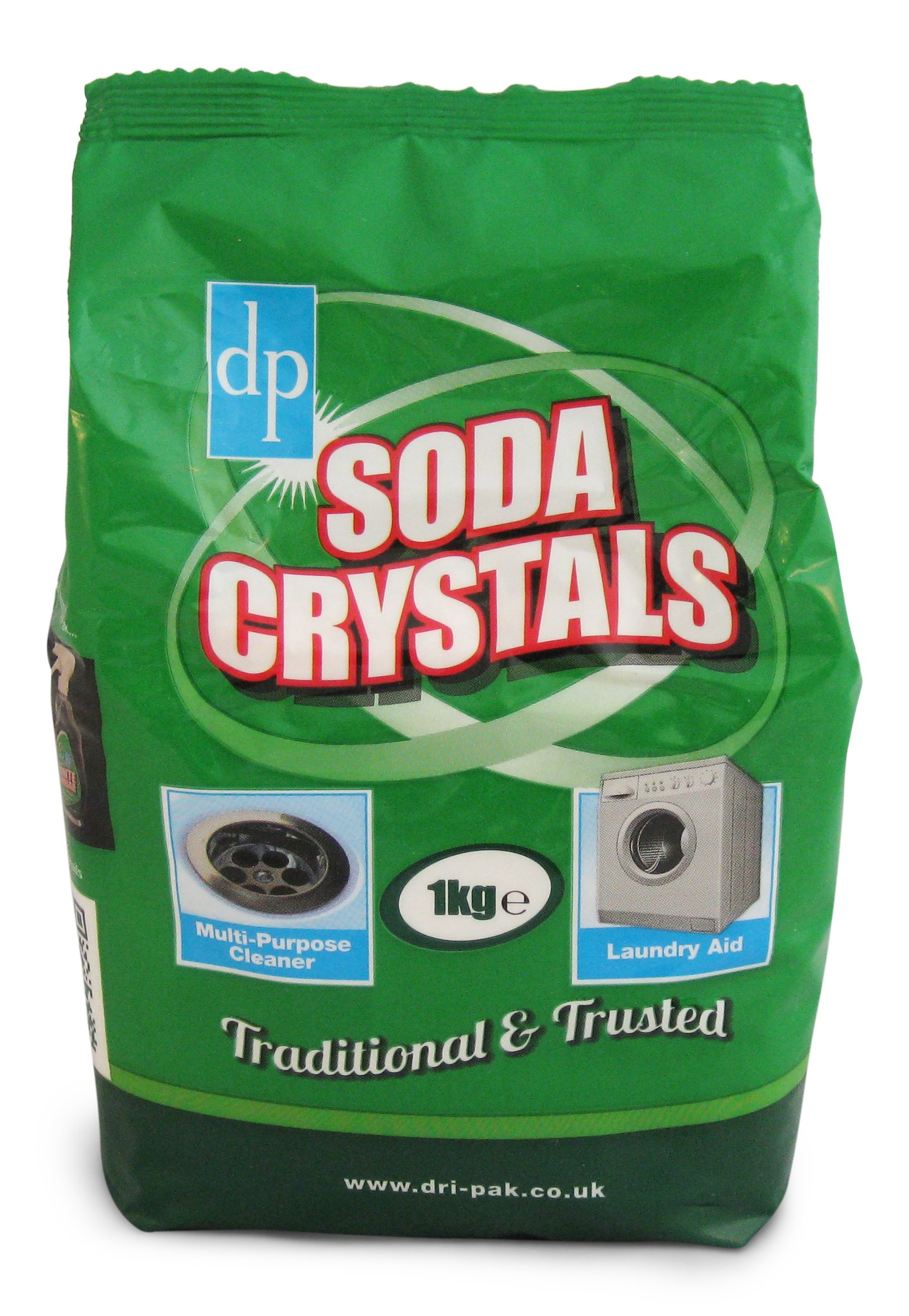 Picture of 1kg bag of Dri-Pak Soda Crystals