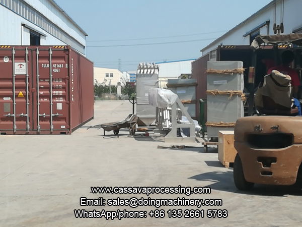 Doing Company Cassava Starch Processing Machine Was Delivered To