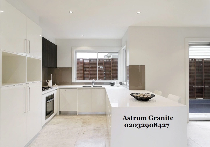 White Galaxy Quartz Kitchen Worktop 1