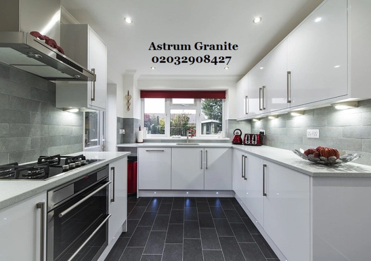 White Galaxy Quartz Kitchen Worktop 3