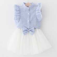 Girls-Dress-2017-Summer-Style-Girls-Clothing-Sets-Butterfly-Sleeve-Kids-Clothes-Striped-T-shirt-Bow.jpg_220x220