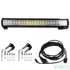 LED-Akku-Arbeitsleuchte Diese LED-Arbeitsleuchten dienen als mobile Flächenstrahler. Sie sind mit weiß leuchtenden Hochleistungs-LED bestückt, die ein helles Flächenlicht erzeugen. Die Spannungsversorgung erfolgt über 10 - 30 V DC Bordnetzspannung. Passt für ATV, Projekt Fahrzeuge, Jeep, SUV, Bagger, Radlader, LKW, Traktor usw. oder schwere Anlagen. Technische Daten: Betriebsspannung: 10-30 V DC (Multi-Voltage-Technologie) Farbtemperatur: 6500 K Leistung (W):144W Lichtstärke(Lumen):14400 lm Gr VINGO®144w LED Lichtleiste Arbeitsbeleuchtung Scha