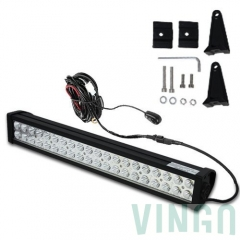 LED-Akku-Arbeitsleuchte Diese LED-Arbeitsleuchten dienen als mobile Flächenstrahler. Sie sind mit weiß leuchtenden Hochleistungs-LED bestückt, die ein helles Flächenlicht erzeugen. Die Spannungsversorgung erfolgt über 10 - 30 V DC Bordnetzspannung. Passt für ATV, Projekt Fahrzeuge, Jeep, SUV, Bagger, Radlader, LKW, Traktor usw. oder schwere Anlagen. Technische Daten: Betriebsspannung:10-30 V DC (Multi-Voltage-Technologie) Farbtemperatur:6500 K Leistung (W):120W Lichtstärke(Lumen): 10800lm Größ VINGO®LED 120w Lichtleiste Zusatzscheinwerfer 60°