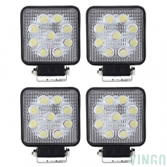 LED-Akku-Arbeitsleuchte Diese LED-Arbeitsleuchten dienen als mobile Flächenstrahler. Sie sind mit weiß leuchtenden Hochleistungs-LED bestückt, die ein helles Flächenlicht erzeugen. Die Spannungsversorgung erfolgt über 10 - 30 V DC Bordnetzspannung. Passt für ATV, Projekt Fahrzeuge, Jeep, SUV, Bagger, Radlader, LKW, Traktor usw. oder schwere Anlagen. Technische Daten: Betriebsspannung: 10-30 V DC (Multi-Voltage-Technologie) Farbtemperatur: 6500 K Leistung (W):27W Lichtstärke(Lumen):2430 lm Größ VINGO® 4 Stück 27w LED Arbeitsscheinwerfer Zusatzs