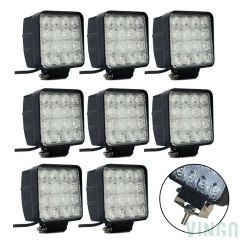 Diese LED-Arbeitsleuchten dienen als mobile Flächenstrahler. LED-Akku-Arbeitsleuchte Sie sind mit weiß leuchtenden Hochleistungs-LED bestückt, die ein helles Flächenlicht erzeugen. Die Spannungsversorgung erfolgt über 10 - 30 V DC Bordnetzspannung. Passt für ATV, Projekt Fahrzeuge, Jeep, SUV, Bagger, Radlader, LKW, Traktor usw. oder schwere Anlagen. 10 x Arbeitsscheinwerfer VINGO® 10X 48W LED Arbeitsscheinwerfer Flutlicht O