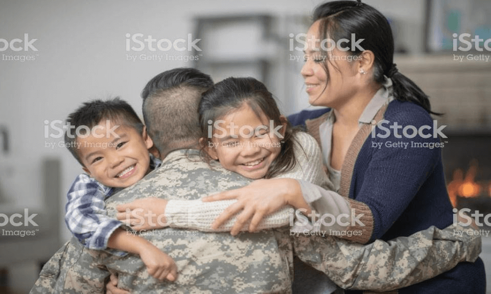 Hugging Family - Royalty-free Family Stock Photo