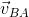 \vec{v}_{BA}
