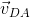 \vec{v}_{DA}