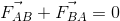 \vec{F_{AB}}+\vec{F_{BA}} = 0