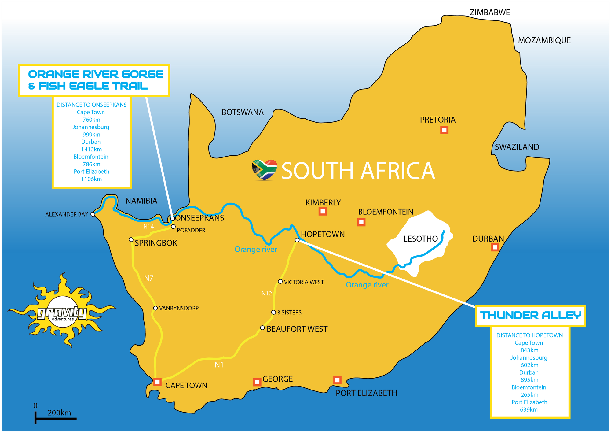 Orange River catchment base map and main hydrological zones. Download Scientific