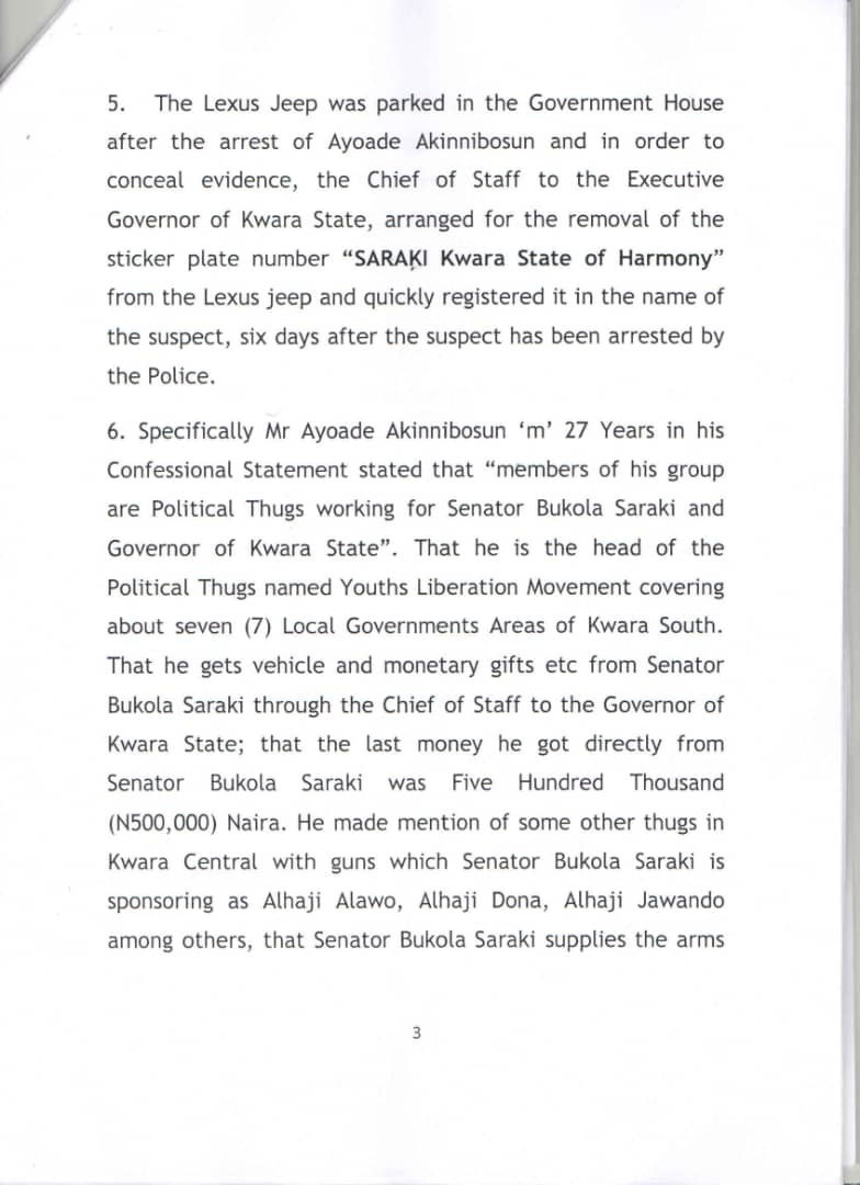 IGP summons Senate President, Bukola Saraki, over Offa bank robbery