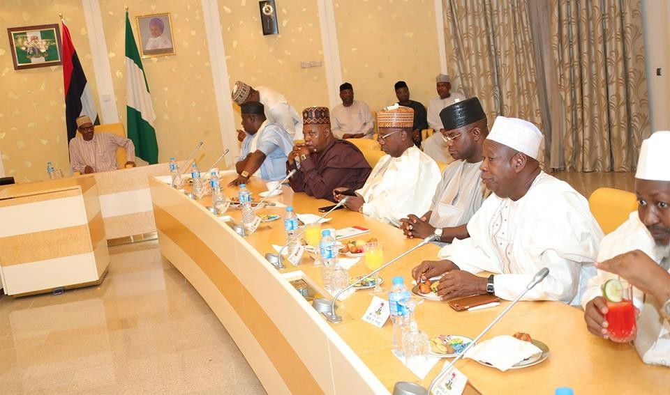 Defections: President Buhari meets with APC Senators and Governors