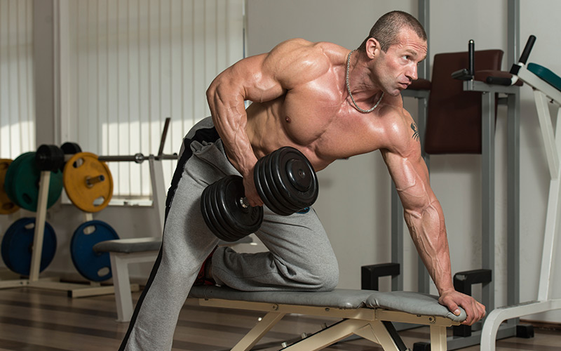 o guia de levantadores intermediários para construir linha de haltere muscular