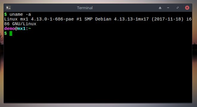 mx linux xfce terminal en funcionamiento
