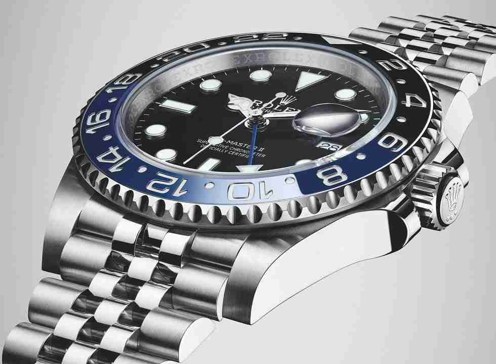 Der Replica Uhren Rolex GMT-Master II Oyster Perpetual Automatik Batman Schwarzes Zifferblatt 40mm 126710 BLNR
