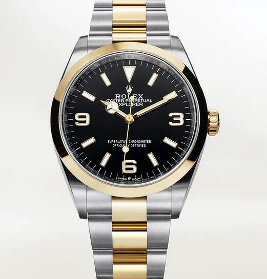 Neue Replik Uhren Rolex Explorer zweifarbige Edelstahl 39mm Anleitung 2