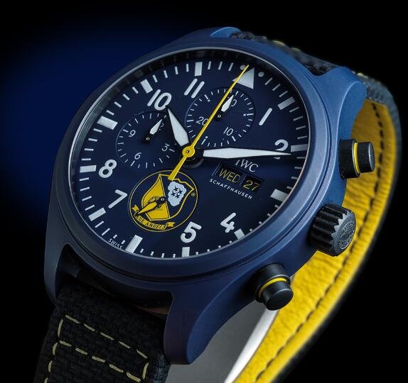 Replika Uhren IWC Pilots Chronographen Blue Angels 44,5mm Sonderausgabe 1