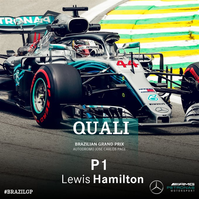Lewis takes pole for the Brazilian GP!