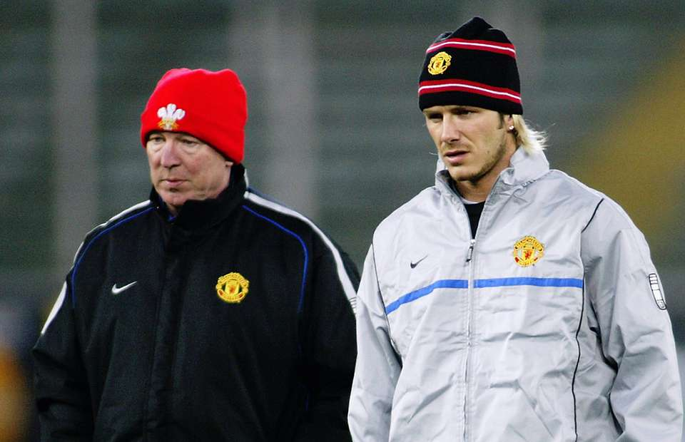 Image result for david beckham beanie sir alex