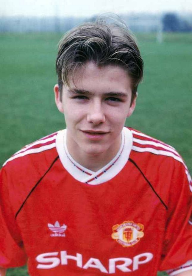 Image result for david beckham young football