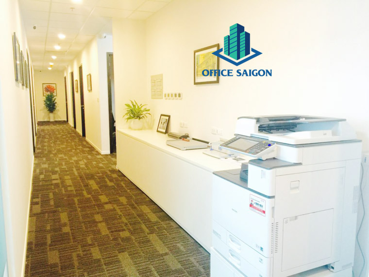 Các thiết bị phục vụ cho văn phòng dịch vụ tại tòa nhà Pearl Plaza bình thạnh