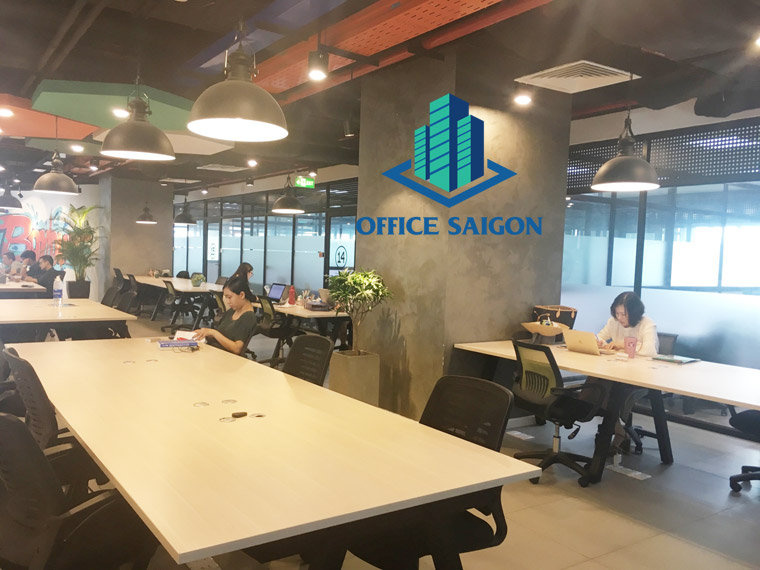 Không gian mở thoáng đảng, văn phòng share tại workyos