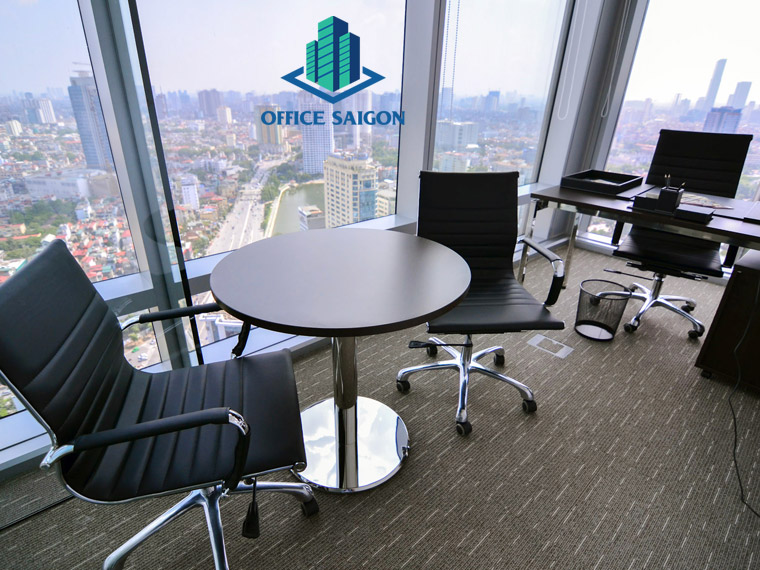 Phòng làm việc từ 3-5 chỗ ngồi có view tại Vietcombank Tower
