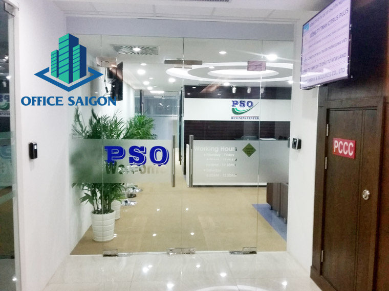 Lối đi vào văn phòng trọn gói tại Lim Tower 2