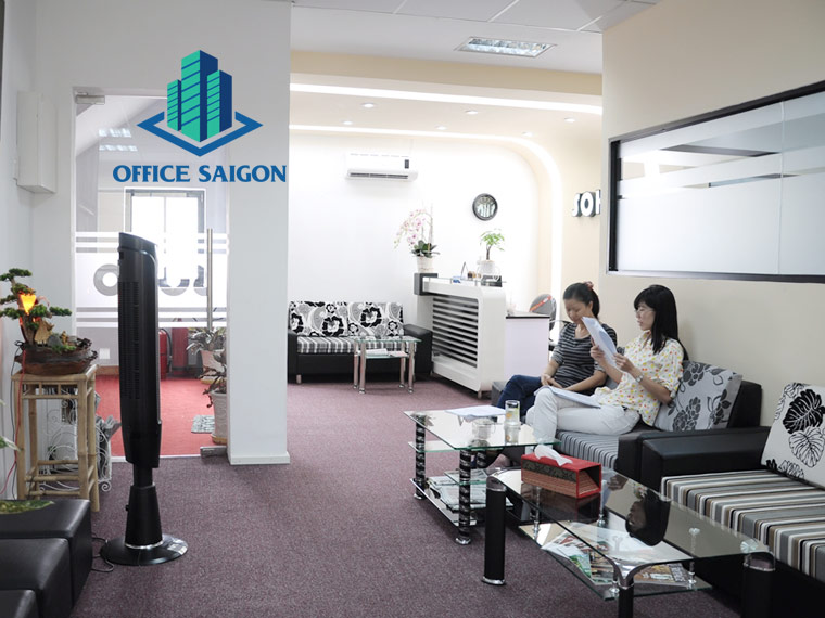Phòng tiếp khách lễ tân tòa nhà Viễn Đông, văn phòng chuyên nghiệp