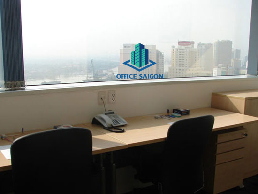 Một phòng 2 người làm việc có view tại CJ tower