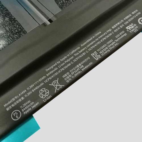 Apple 11.26V 95WH A1494 Baterías para portátiles para Apple MacBook Pro 15" Retina A1398 (Late 2013 mid2014)