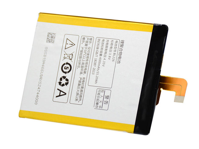 4000MAH/15.20Wh 3.8V/4.35V BL226 Baterías de Teléfonos Móviles para Lenovo S860「BL226 batería recargable」