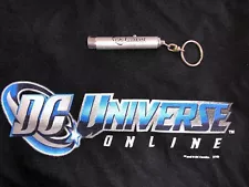DC Universe Online Shirt XL SONY Online + BATMAN PROMO FLASHLIGHT KEYCHAIN 🦇🔦