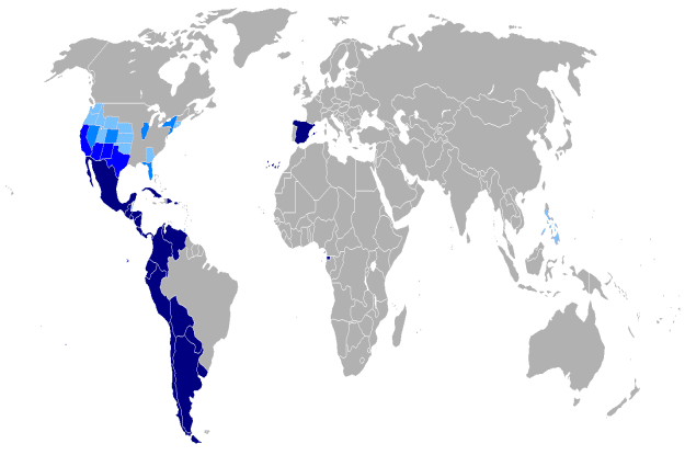Países donde se habla Español (Fuente Wikipedia)