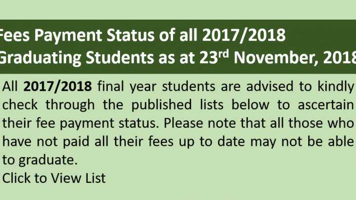 FEE STATUS