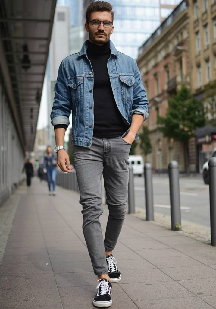 Phong cách đường phố với áo khoác jeans