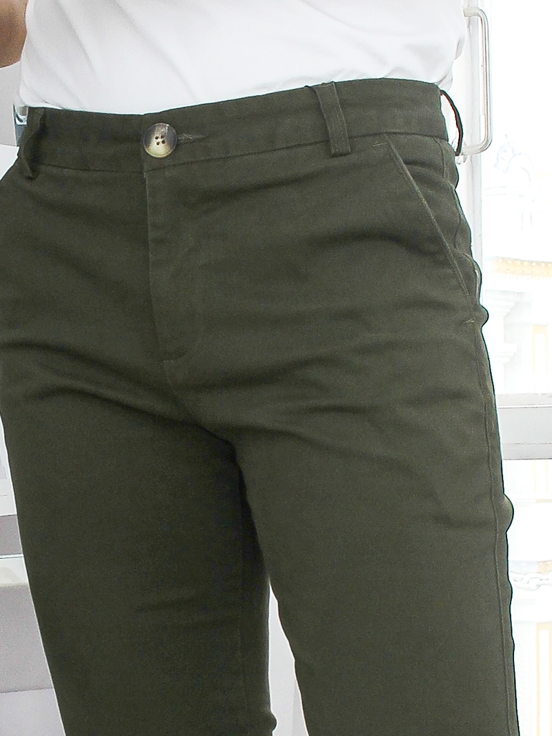 Quần kaki màu rêu qk169 - 3