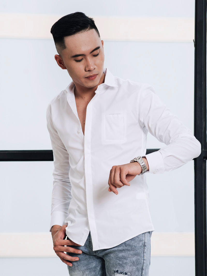 Áo sơ mi trắng asm1219 - 1