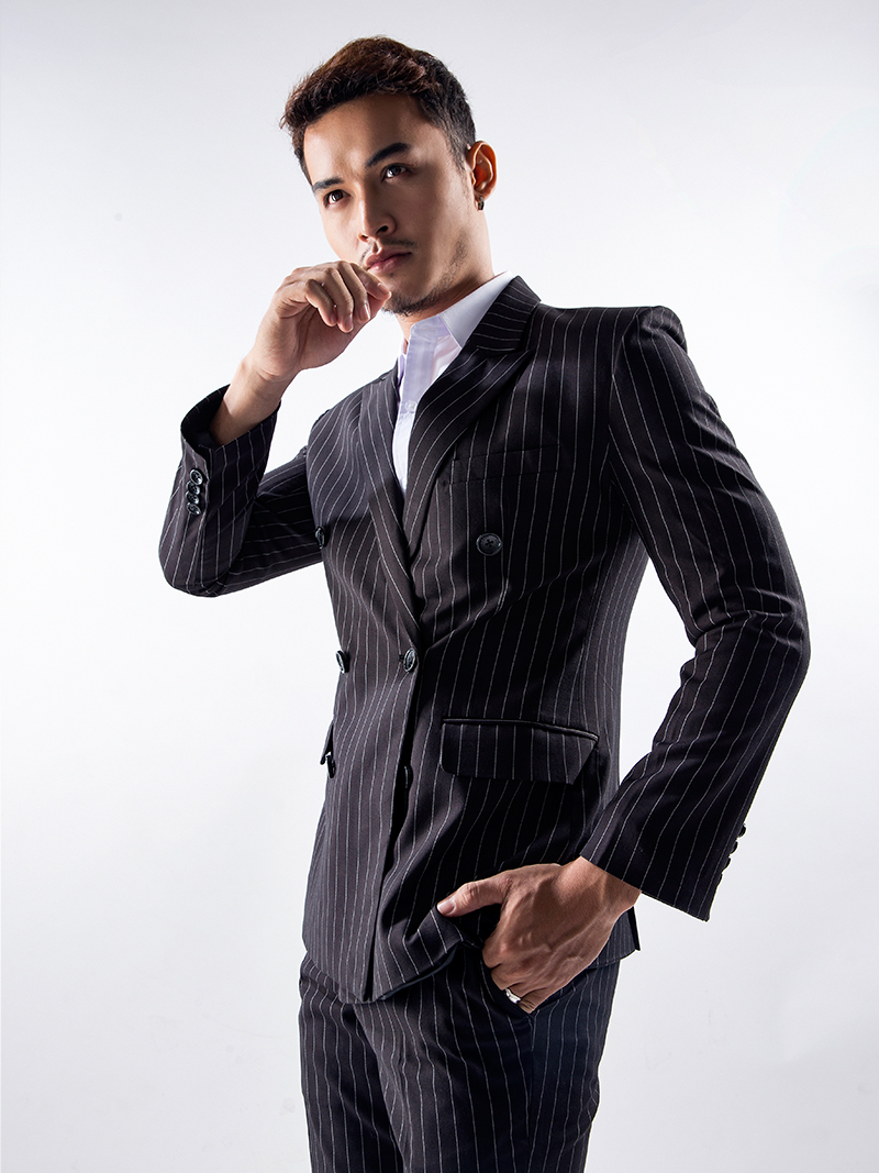 Áo vest nazafu sọc đen 1135 - 1