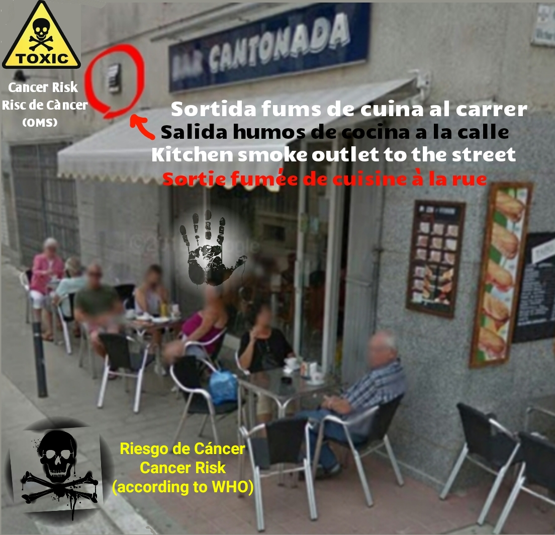 Bar cantonada estartit salida humos exit smoke