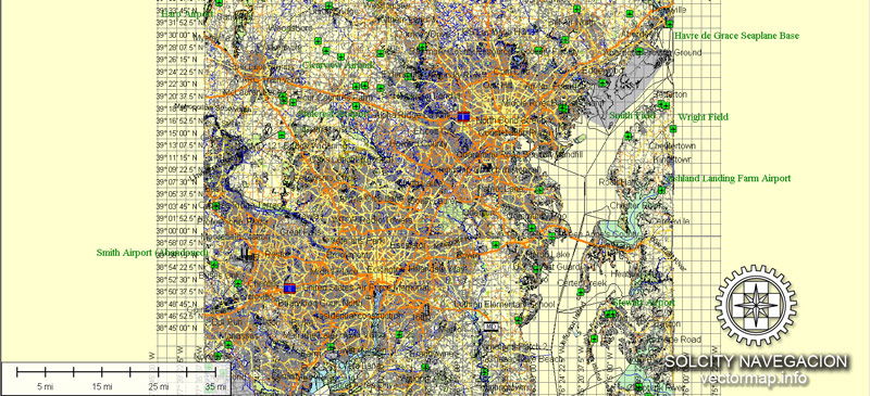 washington maps detailed