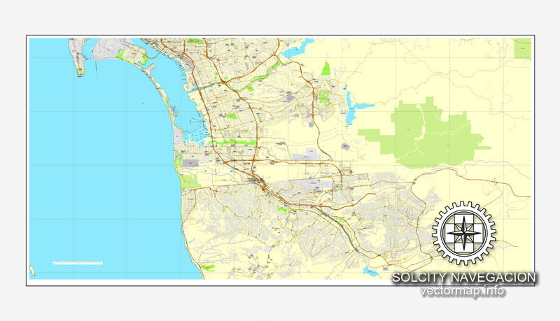 San Diego maps for printing