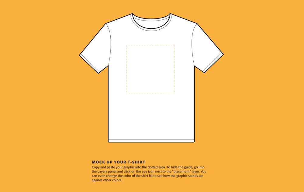 t-shirt templates, vectors, adobe
