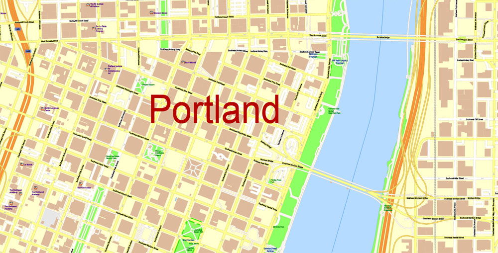 portland travel maps