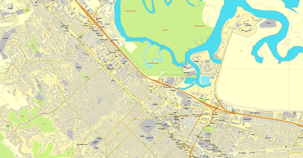 Palo Alto map, CA