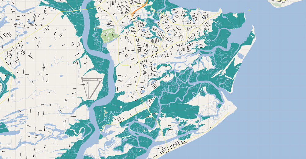 charleston sc map