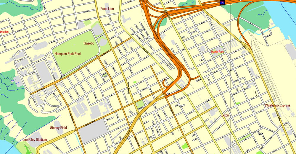 charleston maps in adobe illustrator