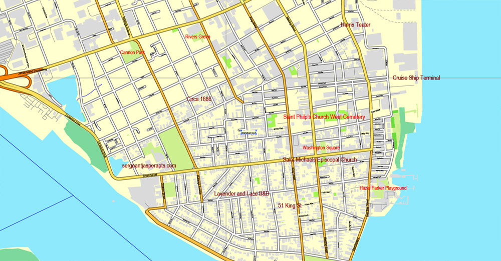 charleston maps