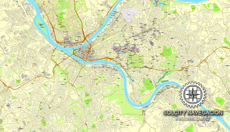 Pittsburgh (PE) maps