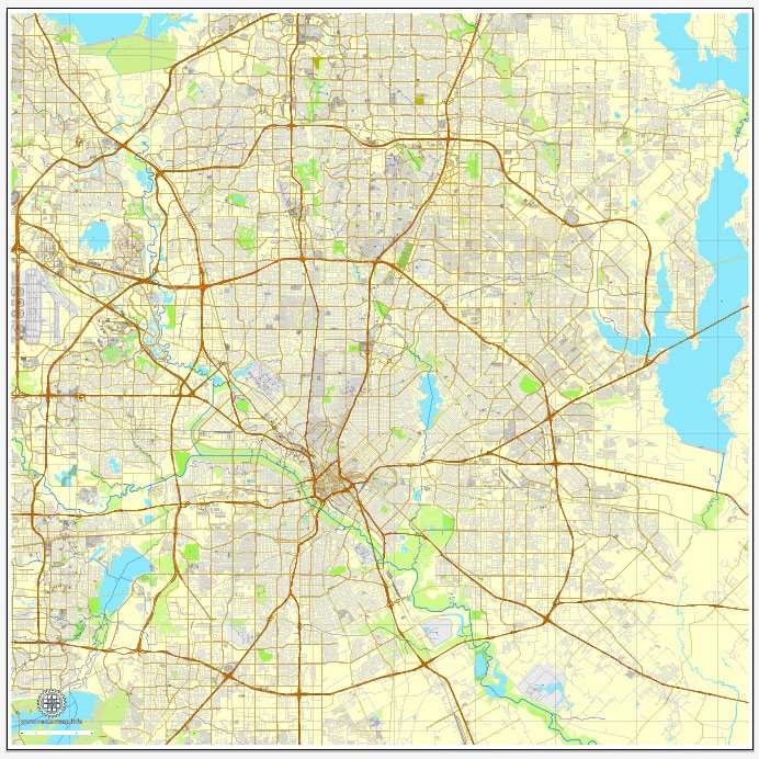 Dallas TX maps